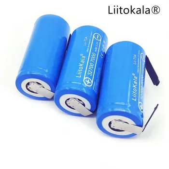 

LiitoKala 2019 Lii-70A 3.2 V 32700 7000 mAh Battery LiFePO4 35A 55A High Power Continuous Discharge Battery + Nickel Sheets