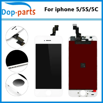 

5Pcs DHL Shipping LCD For iPhone 5 5c 5s LCD Display Touch Screen Digitizer Assembly No Dead Pixel Complete Replacement Parts