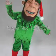 Талисман Рождественский зеленый костюм эльфа маскарадный костюм маскарадный тематический костюм для карнавала наборы костюмов