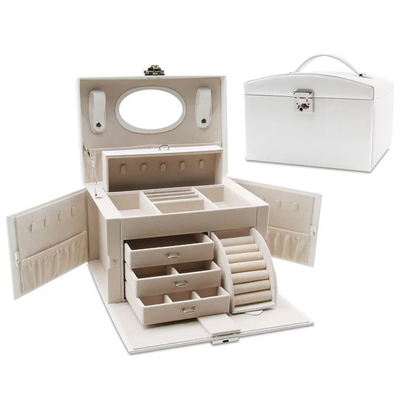 Ms. Large Capacity Cosmetics Storage Box Travel Portable Storage Box