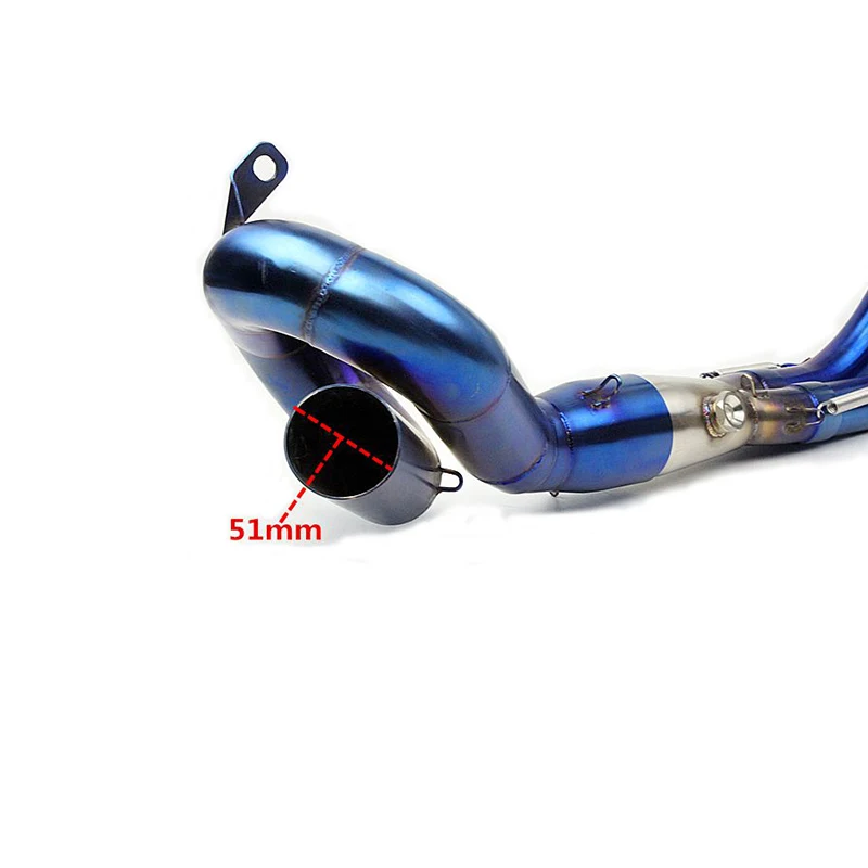For Yamaha MT-07 MT07 2013 2014 2015 2016 2017 Motorcycle Exhaust Muffler Modified Scooter Front Pipe Slip-On Muffler Exhaust (7)
