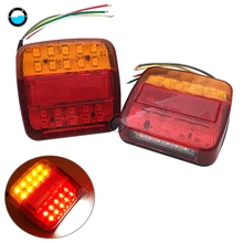 A caravana 26 do caminhão do reboque de 2x12v conduziu as luzes traseiras impermeáveis da placa de licença do turnning traseiro de tailights para o reboque tr.