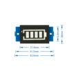 1S 2S 3S único 12,6 V Indicador de capacidad de batería de litio módulo azul pantalla vehículo eléctrico batería medidor de corriente Li-ion ► Foto 2/3