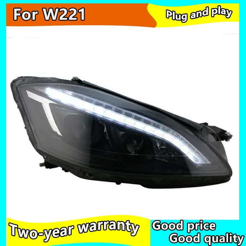 Передняя фара для фар W221 2006 2009 S300 S400 светодиодный ная Автомобильная DRL Hid