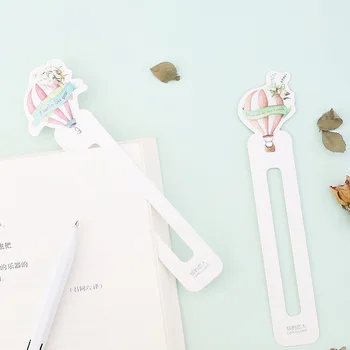 

30 pcs Hot air balloon bookmarks for books Love words page holder marker memo greeting card School supplies papeleria F394