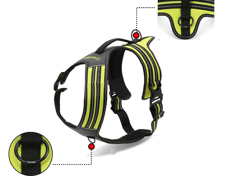 MySudui Truelove No Pull Dog Harness Dog Pet Harness Vest Large Small Harness Vest Adjustable Safety Walking Harness For Dog (12)