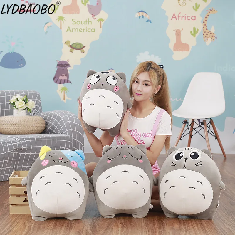 

LYDBAOBO 1PC 40CM Kawaii Totoro Plush Doll Baby Cute Totoro Animal Pillow Kid Soft Cushion Children Girl Birthday Gift Home Deco