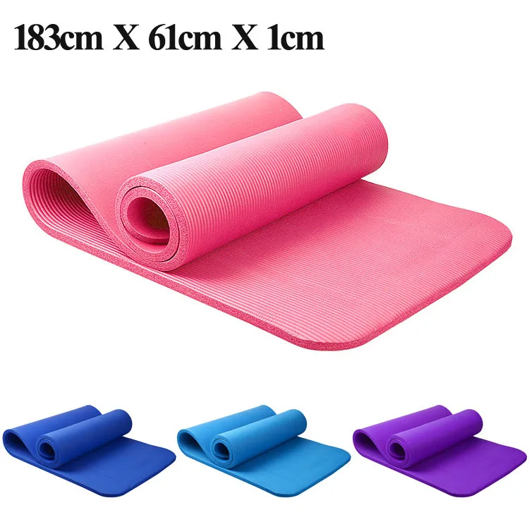 183x61cm yoga mat mata 10mm thickness multifunctional pad slip