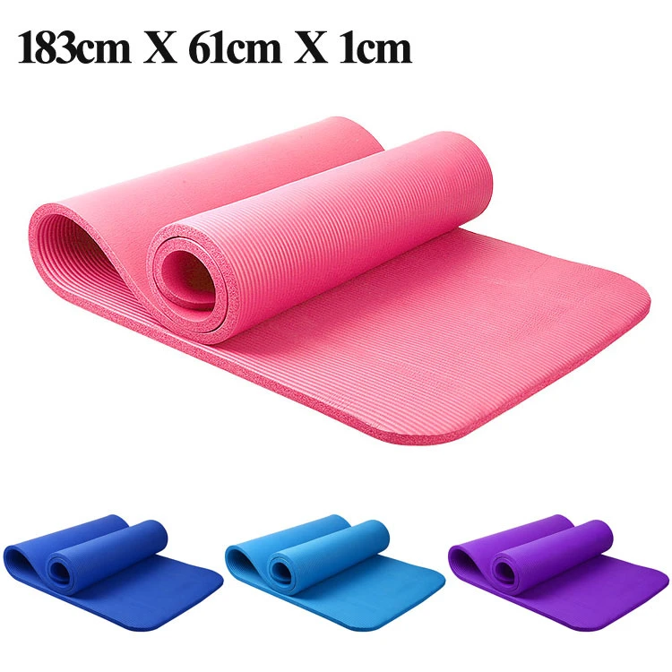 183x61cm yoga mat mata 10mm thickness multifunctional pad slip