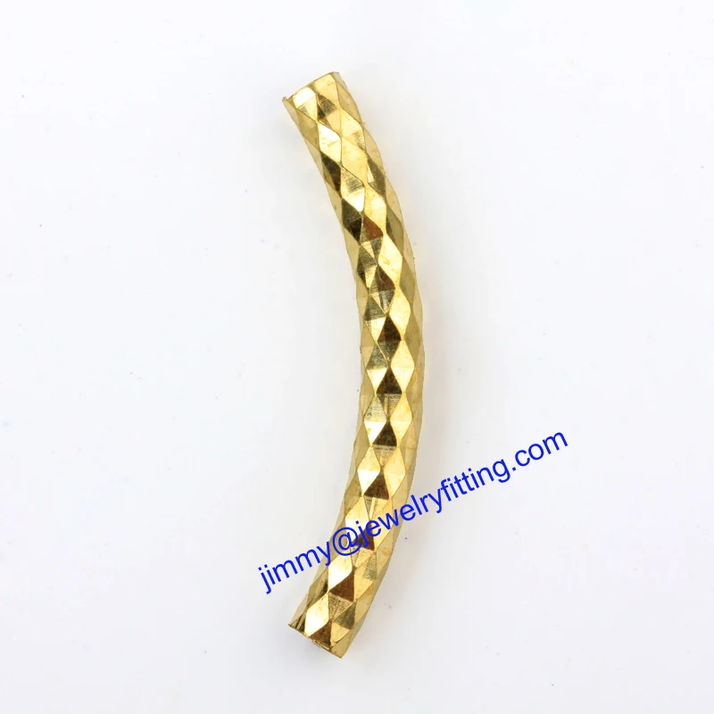 

Jewelry findings metal tube beads spacer beads Carved tube Beads for jewelry making diy 4*35*0.4mm