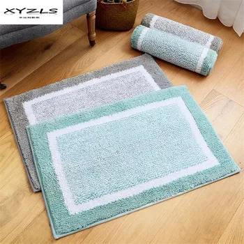 

XYZLS Modern Soft Carpets Anti-slip Bathroom Floor Mats Bedroom Living Room Doormats Water Absorption Tapete Rug 1PC