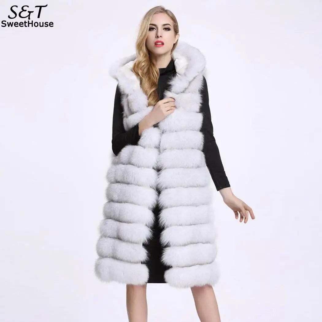 FANALA Fur Coat Teddy Coat Woman Abrigo Mujer Long Fur Vest Slim Faux Fox Fur Vest Coat Waistcoat Women Casaco Feminino FANALA Fur Coat Teddy Coat Woman Abrigo Mujer Long Fur Vest Slim Faux Fox Fur Vest Coat Waistcoat Women Casaco Feminino