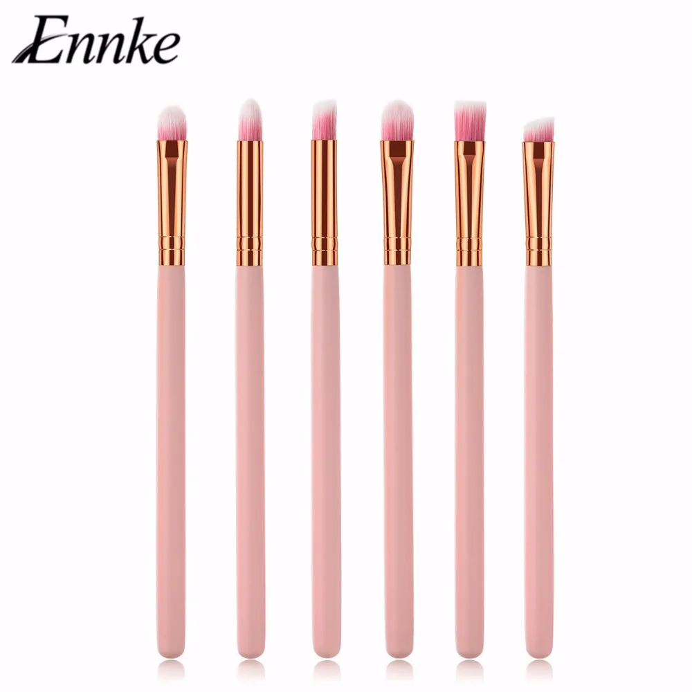 6pcs Makeup Brush Pink Eye Makeup Brushes Set Eyeshadow Eyebrow