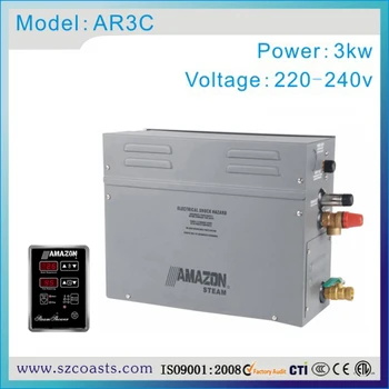 

Home spa steam room equipment 3kw 220v steam generator free shipping