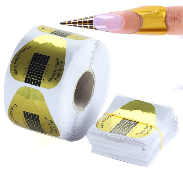 

50Pcs Nails Gel Extension Sticker Nail Art Professional French Nail Form Tips Acrylic Nail Forms
