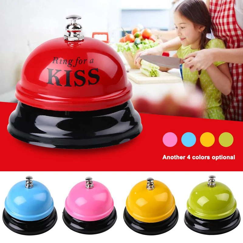 

1PC Desk Kitchen Hotel Counter Reception Restaurant Bar Ring For Service Call Bell Ring For Love Cuddle Beer Kiss Tea