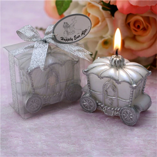 

New 1PC Home Wedding Decoration Candle Favor Elegant Pumpkin Carriage Candle Gift Romantic Wedding Gifts