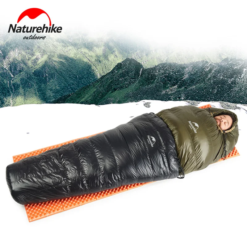 Us 56 33 48 Off Ultralight Half Chest Strap Duck Down Sleeping Bag Outdoor Camping Hiking Goose Lazy In Bags From Sports