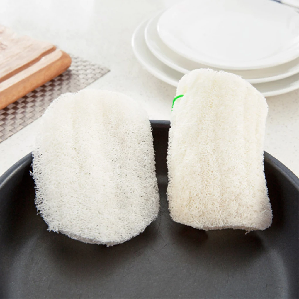 Новая натуральная моющая салфетка для мытья посуды, кухонная антипригарная масляная щетка, двусторонняя моющая Губка из микрофибры, Экологически чистая
