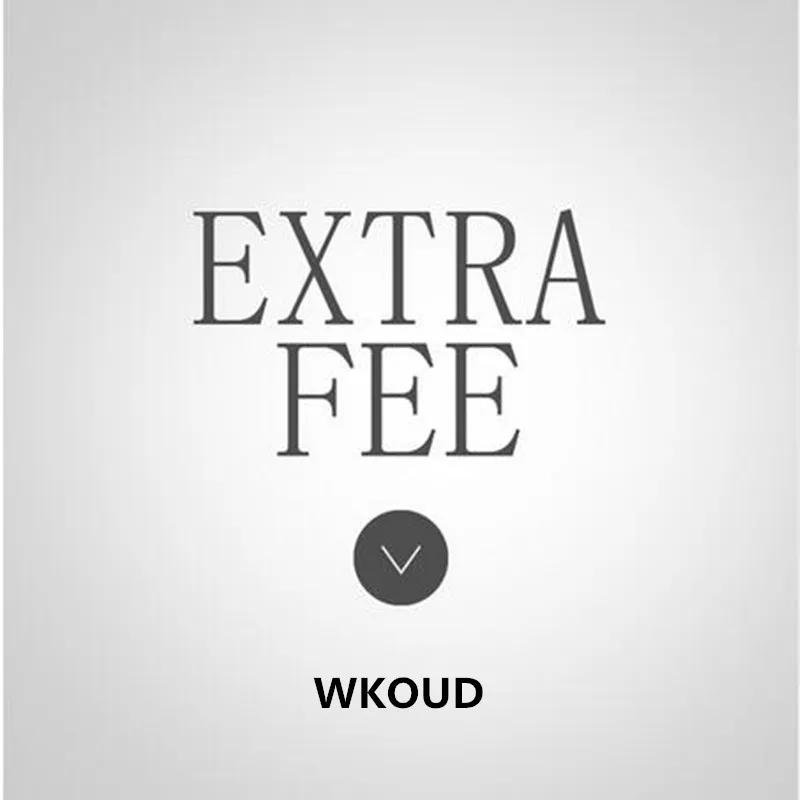 

Item Type Extra Fee, Additional Pay on Your Order or for the costs of Shipping or Extra Fee