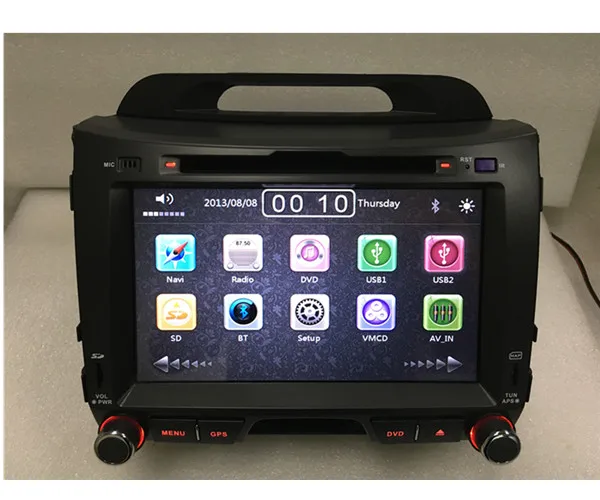 Discount Wholesale! 2din car radio dvd GPS player for Kia Sportage( 2010-2014) free map wifi bluetooth support 3G 2