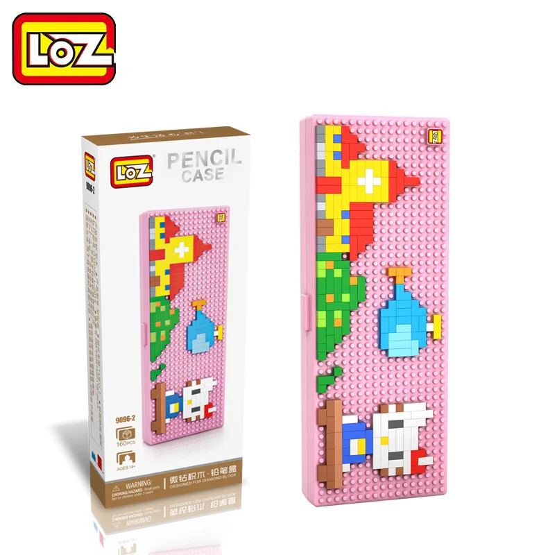 LOZ Bloc De Diamant Chat Blanc Mignon Crayon Cas Stockage Papeterie Boite Pixel Batiment Jouet DIY Cadeau Etudiant | Игрушки и хобби