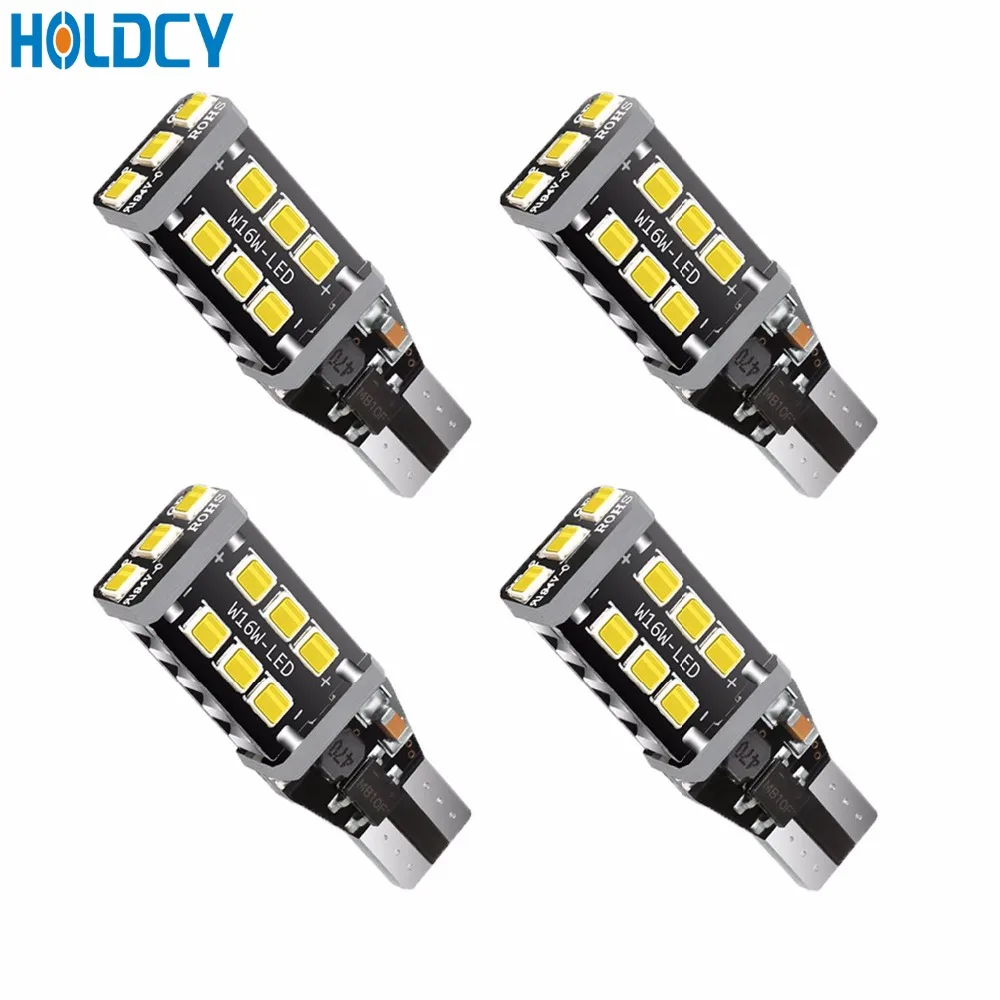 Kopen 4 stks T15 906 W16W 921 912 LED Backup Reverse Lampen 2835 15SMD Canbus Foutloos Auto LED Lampen Alleen voor Reverse Backup Lights 12 v