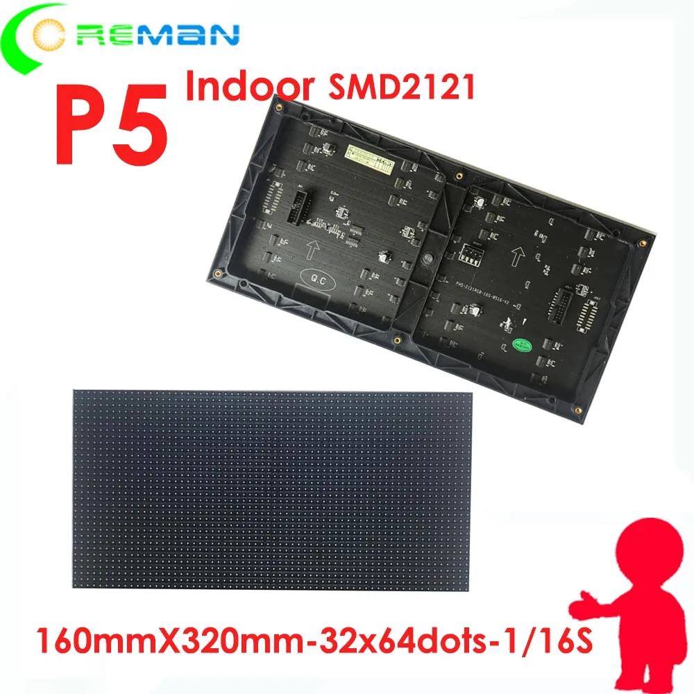 

wall mount full color led display module p5 p4 p3 p2 / low cost indoor led module p5 / diy led sign board module led 64x32