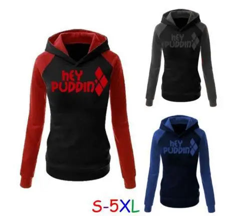 Cosplay&ware Squad Harley Quinn Ladies Cosplay Costumes Hoodies Sweatshirts T-shirt Top Sport Gym Pants Tracksuit -Outlet Maid Outfit Store