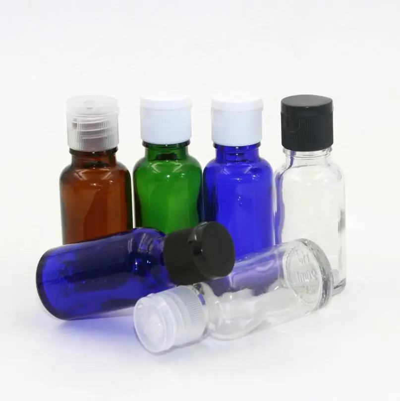 

New Fashion 300pcs/lot 20 ML Perfume Water Glass Bottles Empty Glass Bottles with Press Disk Lids