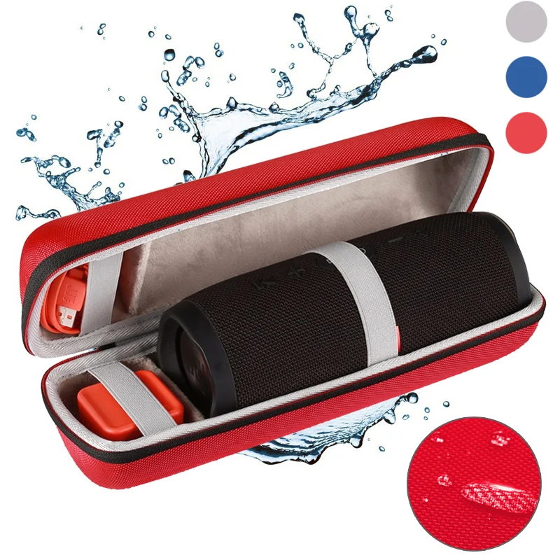 Travel Protective Wireless Bluetooth Speakers Cases For for JBL charge3 charge 3 Extra Space For Plug&Cables Storage Zipper Bags