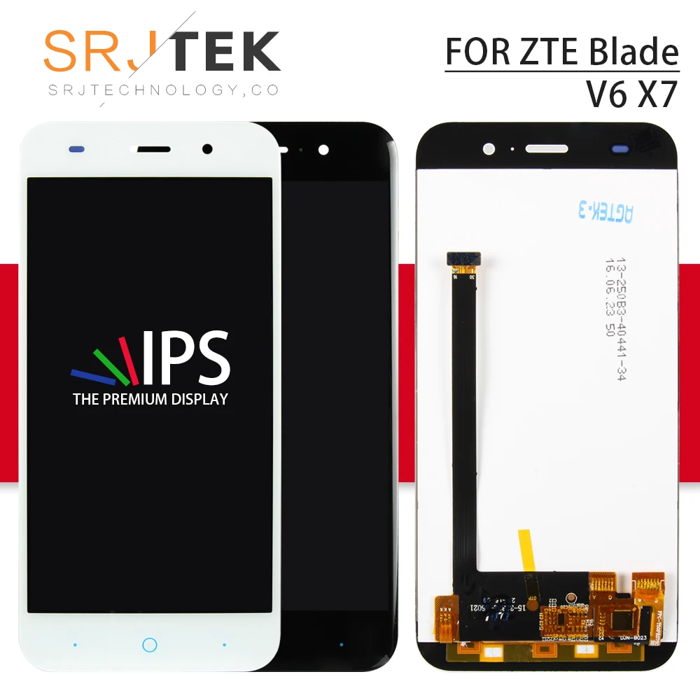 

Srjtek 5" For ZTE Blade V6 X7 D6 Z7 T660 T663 LCD Display Touch Screen Digitizer Sensor Assembly for ZTE Blade X7 Display Parts