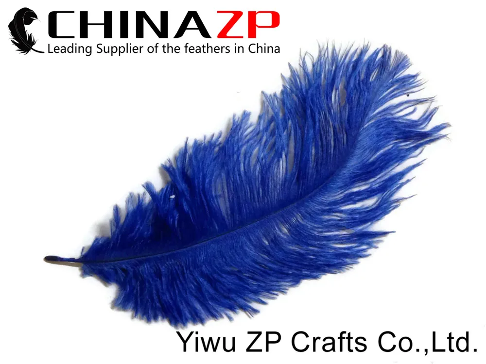 Китайский завод размер 30-35 см(12-14 дюймов) окрашенные Королевский синий фантастические DIY украшения страусиные перья