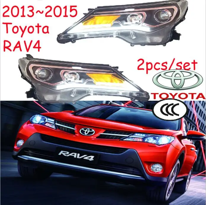 RAV4 фара, 2013~, внедорожник,! RAV4 противотуманные фары, RAV4 внедорожный свет, 2 шт./компл.+ 2 шт балласт, rav4 драйвер света, RAV 4 - Цвет: Model1 2013 RAV4