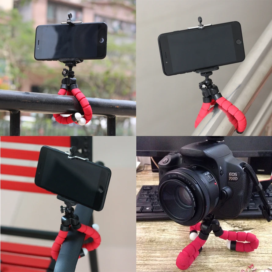 Phone Tripod Car Phone Holder Flexible octopus Tripod Bracket