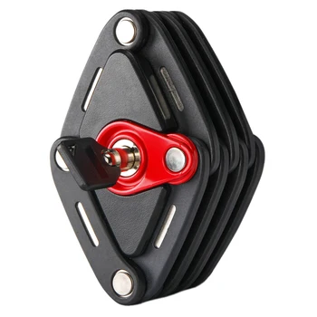 

New Foldable Bike Lock With 2 Keys Strong Security Anti-Theft Bicycle Lock Alloy Mount Bracket Mountain Road Bike Lock