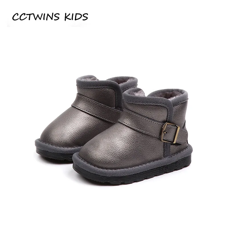 

CCTWINS KIDS 2018 Winter Baby Boy Genuine Leather Ankle Boot Children Fashion Snow Boot Girl Brand Warm Shoe CS1515