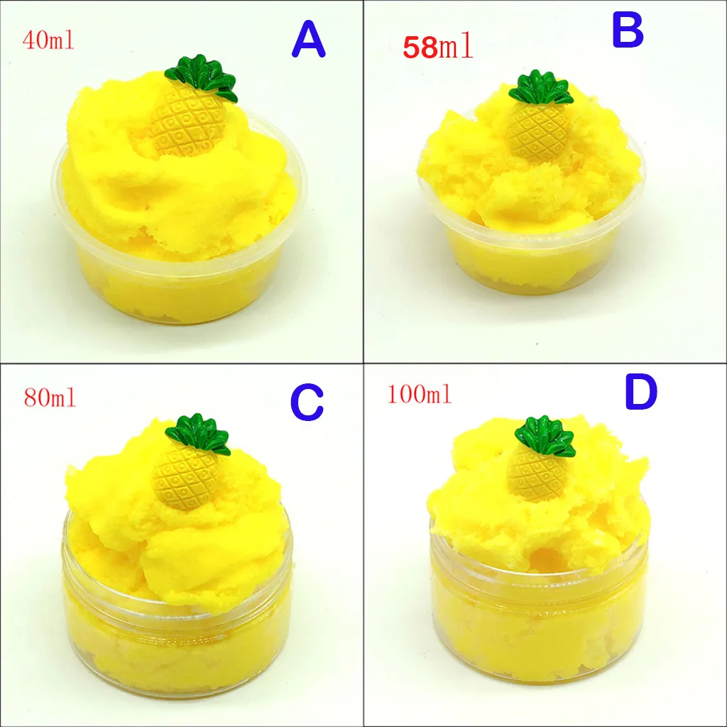 Ананас грязь пушистый поплавок слизи игрушка для снятия стресса ананас Ароматические осадки игрушки