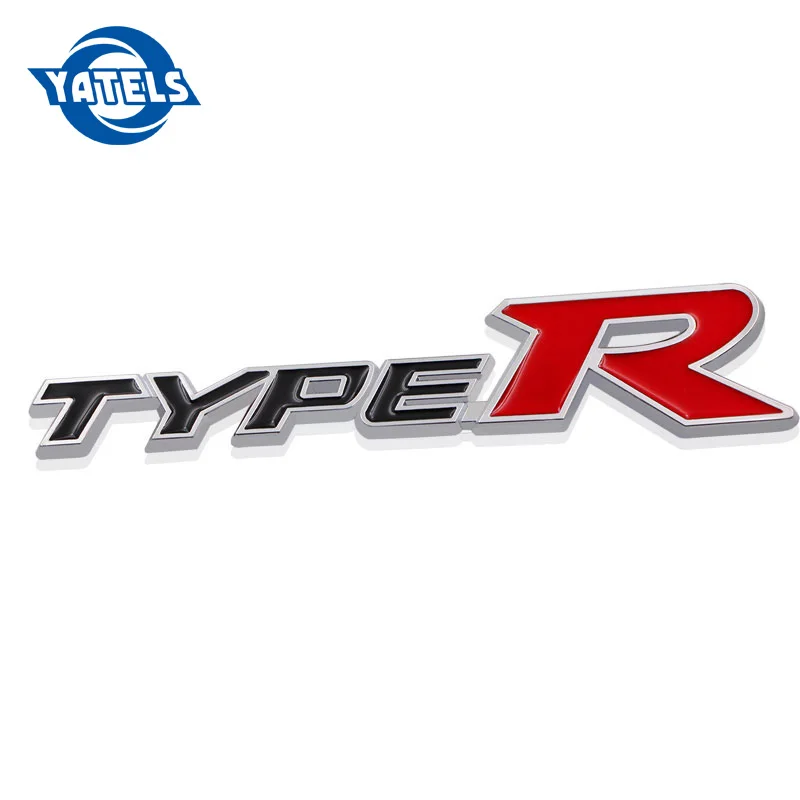 

3D Metal Car Sticker Auto Badge Emblem Decal For Honda CIVIC Type R Logo FD2 FD FA 5 Mugen TypeR Racing Car Styling Accessories