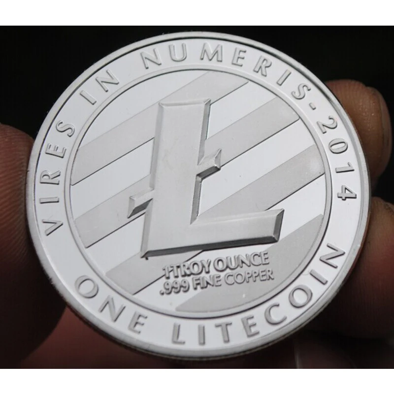 Home Decor Decoration Crafts Non-currency Coins bitcoin Gold Plated A Coin Litecoin Coin Collection Art Gift Mar19