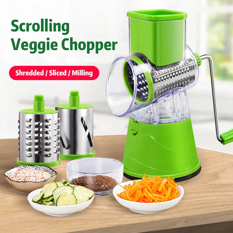 

LEKOCH Manual Vegetable Cutter Slicer Kitchen Accessories Multifunctional Round Mandoline Slicer Potato Cheese Kitchen Gadgets