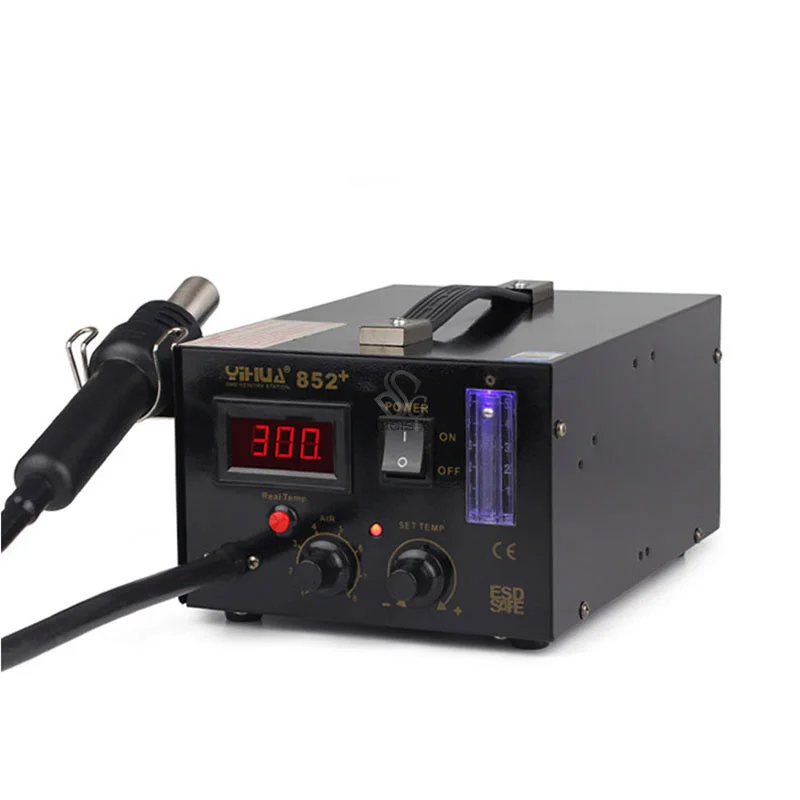 

852+ Adjustable LED Hot-Air Soldering Station For Motherboard Repairing