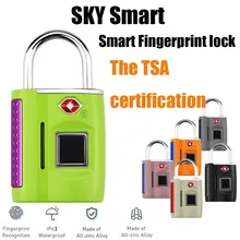 Горячий умный замок отпечатков пальцев Открытый Дорожный Багаж TSA таможенный безпарольный замок