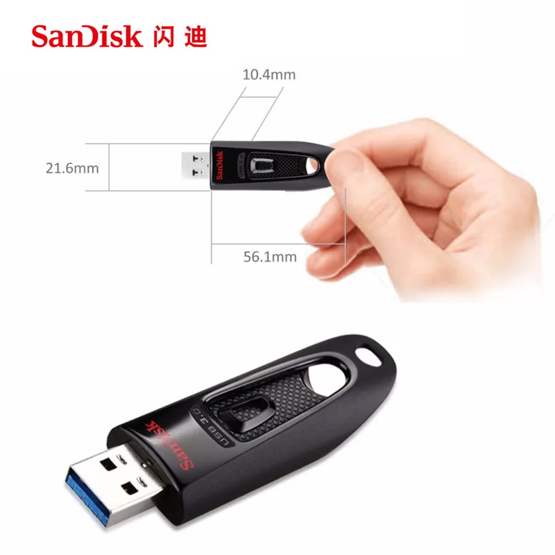 SanDisk-Clé USB 100% haute vitesse, clé USB 256, clé USB 3.0 d'origine,  disque U, 128 Go, 32 Go, 64 Go, CZfemale - AliExpress