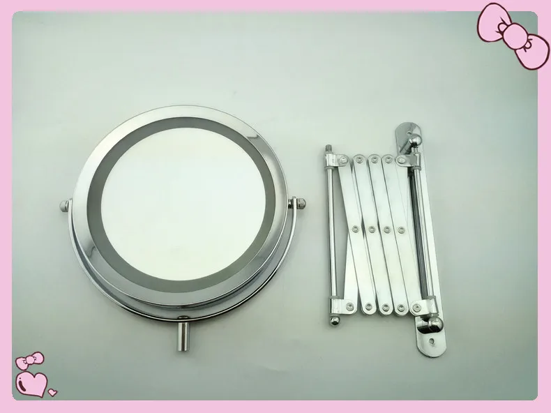  7 inches high definition 2-Face bathroom scale mirror LED makeup mirror 5X magnification Wall mirro - 32704776524