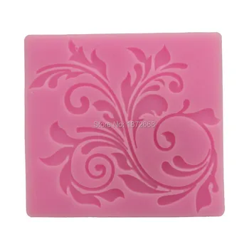 

Nice lace Silicone Impressing Mold Mat Fondant Cake Sugar Mould cooking tools Flower Decorating Tools DIY moulds molds 100pcs