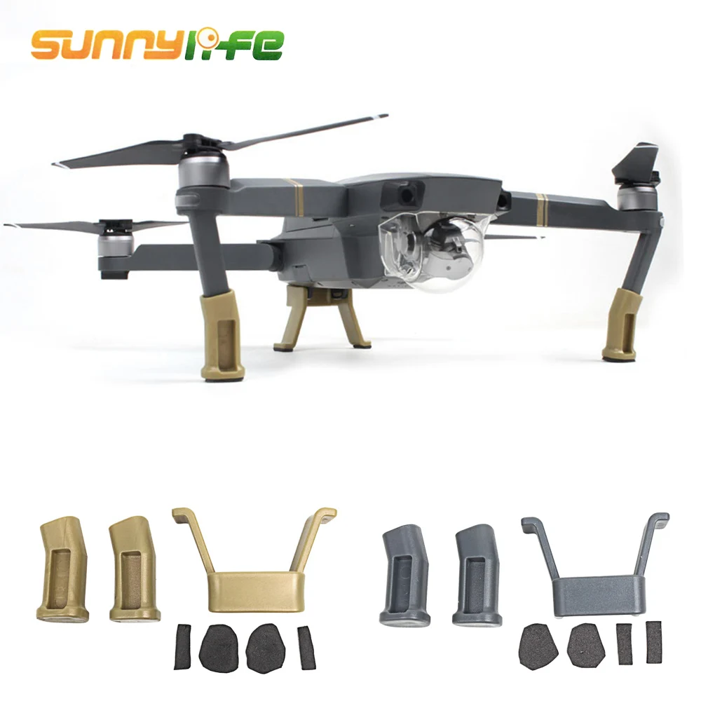 

SUNNYLIFE Heightened Increased Height Landing Gears Bracket Soft Cushion Stable Set for DJI Mavic Pro Drone Quadcopter Accessory