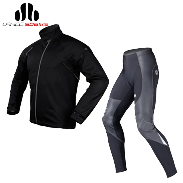 Cheap SOBIKE Bike Bicycle Cycling Suits Fleece Winter Men's Sportswear Long Sleeve Jersey Winter Jacket-Cook Tights-Shark MTB Clothing