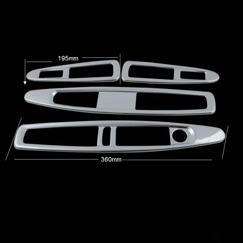 Tonlinker 4 шт DIY автомобиля Стайлинг нержавеющая сталь Windows лифт Стикеры чехол Стикеры s для Citroen C4 классический 2012-16