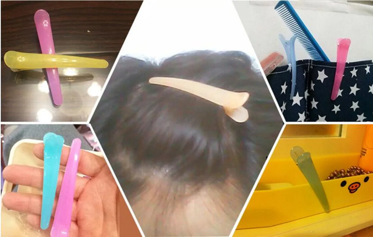 10 шт./лот заколки для волос Головные уборы пластиковые парикмахерские зажимы парикмахерские инструменты для укладки волос